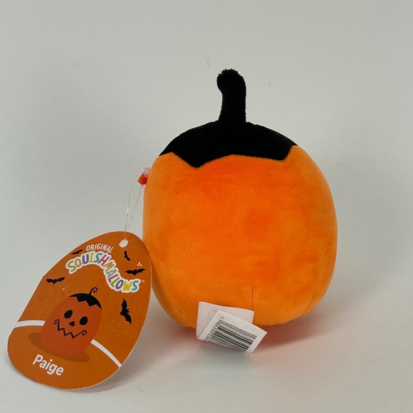 Squishmallows 5 Inch Paige the Pumpkin Halloween Plush Kellytoy 2023 NWT - Picture 3 of 6
